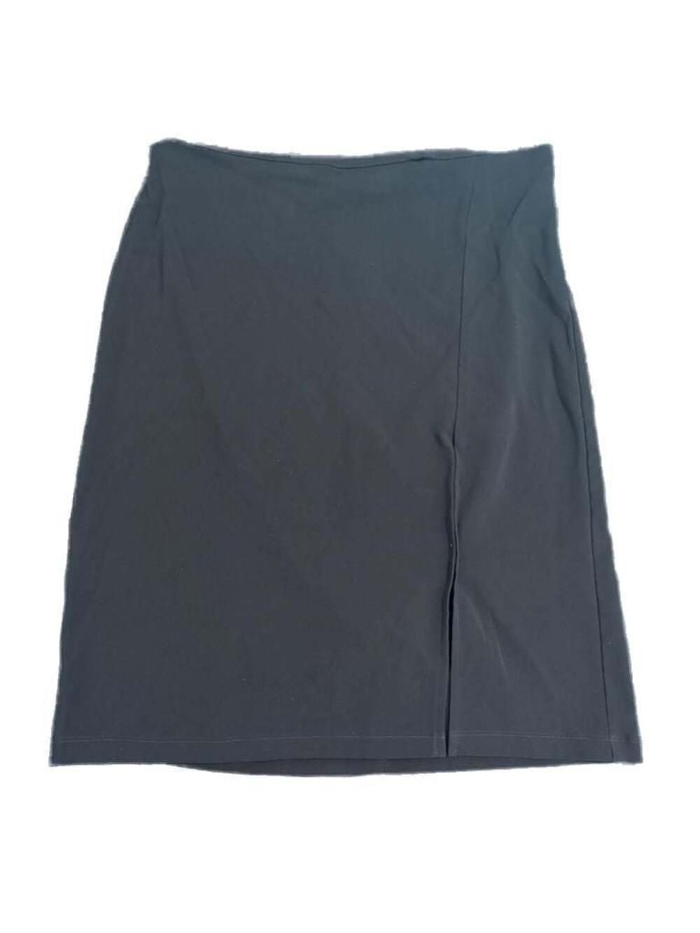 Vintage Selections Black Pencil Skirt with Front Slit Y2K